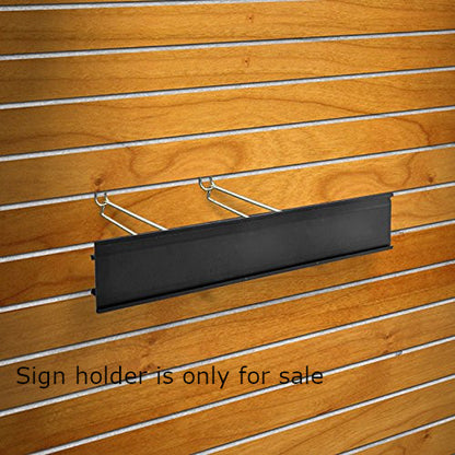 Extended Graphic Sign Holder in Black 3 H x 24 L Inches