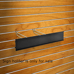 Extended Graphic Sign Holder in Black 3 H x 24 L Inches