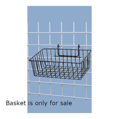 Mini Wire Grid Basket in Black 12 L x 8 W x 4 D Inches