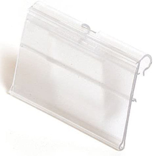 Scanner Hook Label Holder in Clear 3 W x 1.25 H Inches - Count of 100