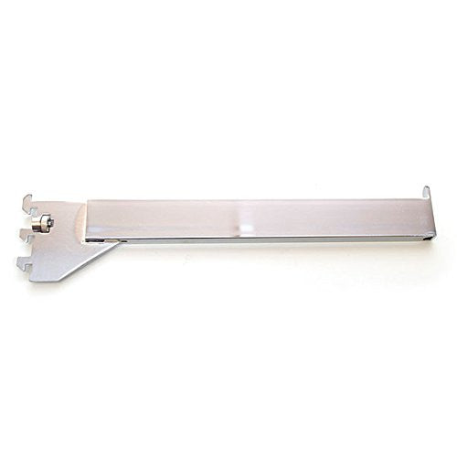 Rectangular Tube Faceout in Chrome 12 Inches Long - Pack of 10