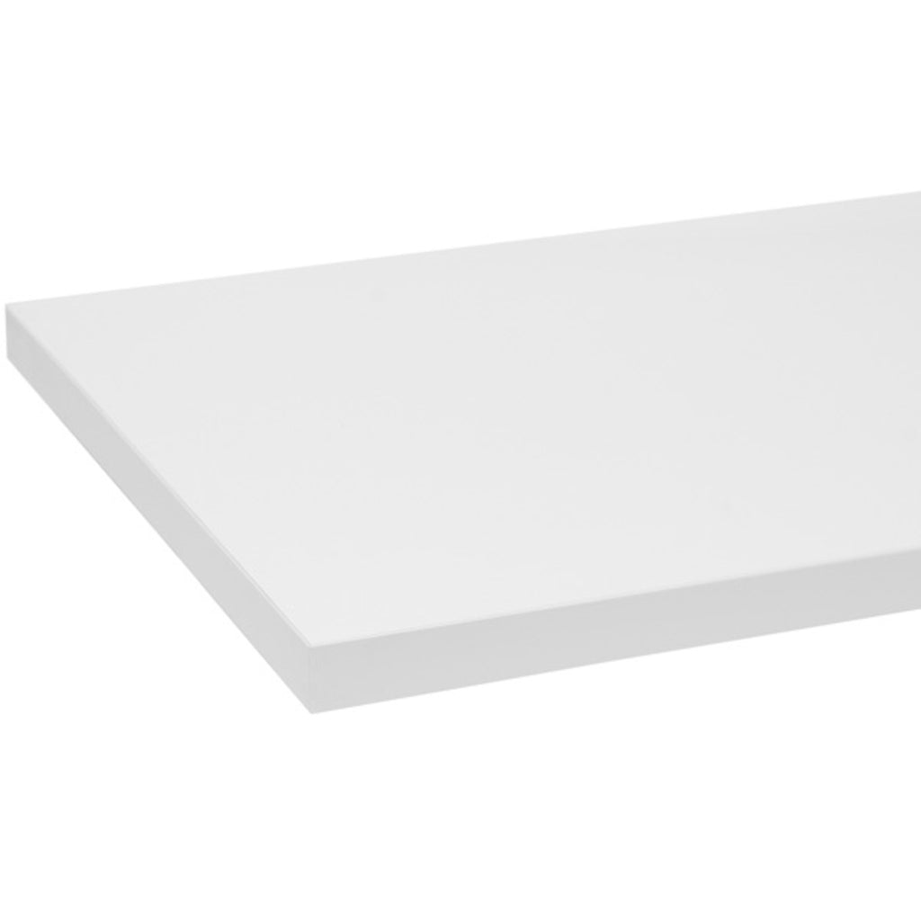 Melamine Shelf in White - 12 x 24 Inches
