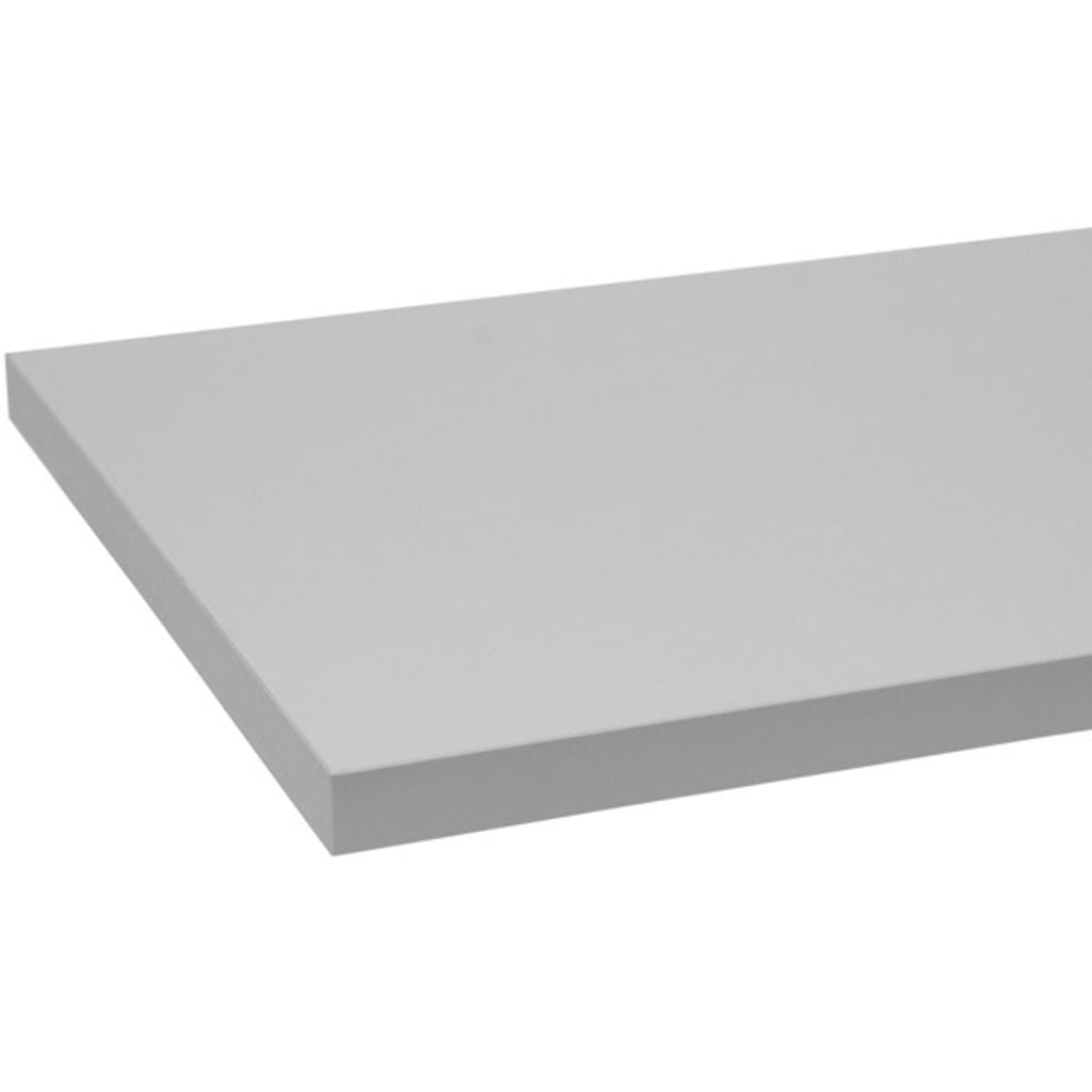 Gray Melamine Shelf 12 x 48 x 0.75 Thick Inches - Case of 4