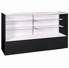 Full Vision Display Case in Black 38 H x 18 D x 70 L Inches