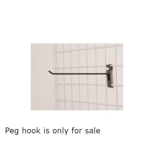 Peg Hooks 12 Inches Long fits Grid Panel - Lot of 50