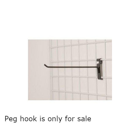 Peg Hooks 12 Inches Long fits Grid Panel - Lot of 50