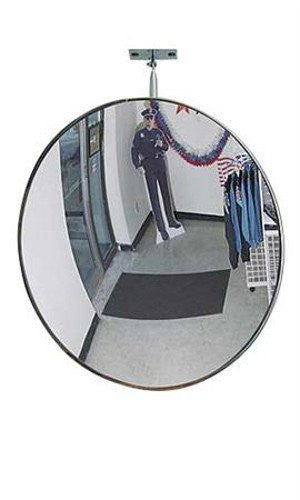 Convex Security Mirrors with Adjustable Brackets
