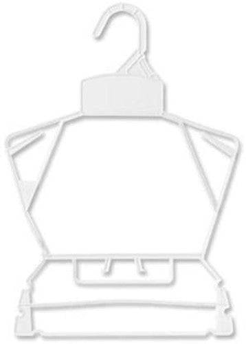 Plastic Childrens Hanger in White 10 Inches Long - Case of 250