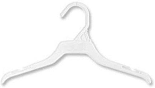 Plastic Childrens Hanger in White 12 Inches Long - Case of 250