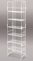 6 Shelf Compact Merchandiser in White 52 H x 13.5 W x 8.75 D Inches