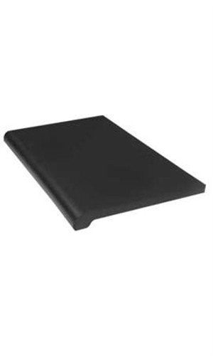 Bullnose Injection Molded Shelves in Black 13 W x 24 L Inches