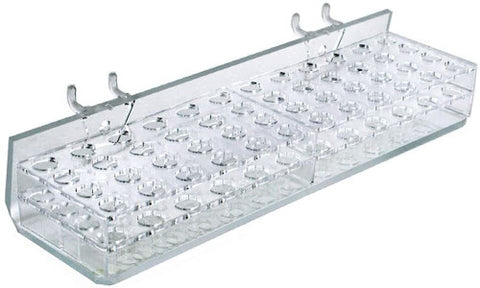 48 Round Compartment Tray in Clear 10.25 W x 3 D x 1.875 H Inches - Case of 2