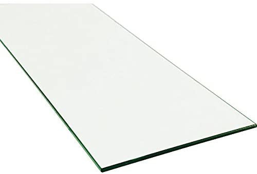 Clear Plate Glass Shelf 29 W x 12 D x 0.25 Thick Inches - Lot of 4