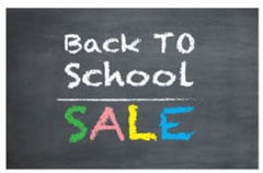 Back to School Sale Chalkboard Sign 7 H x 11 W Inches - Case of 25