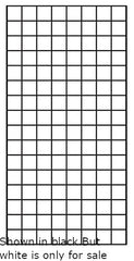 Double Wire Grid Edged Panel in White 12 x 60 Inches - Pack of 4