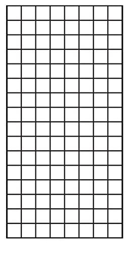 Double Wire Grid Edged Panel in White 12 x 60 Inches - Pack of 4