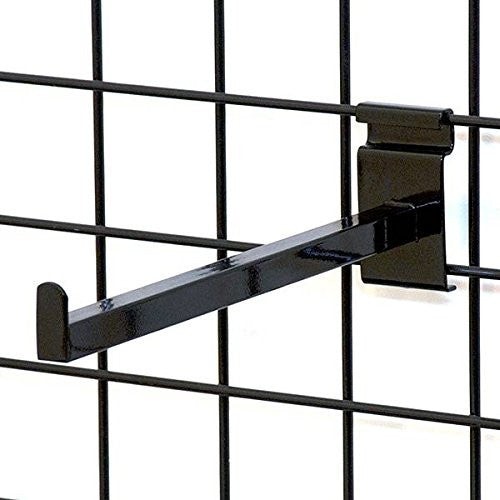 Gridwall Faceout in Black 12 Inches Long - Pack of 30