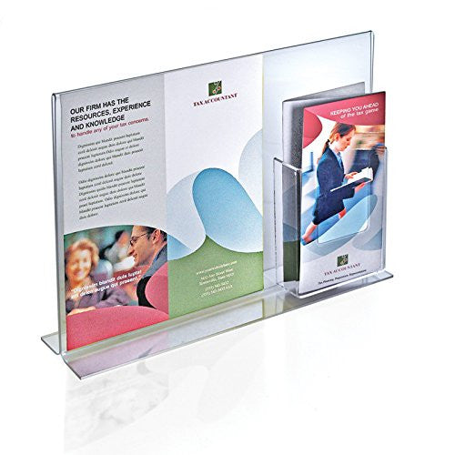 Acrylic Clear Double Sided Sign Holder 14 W x 11 H Inches - Count of 2