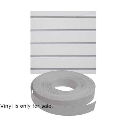 Gray Vinyl Slatwall Insert 130 Feet Long Roll