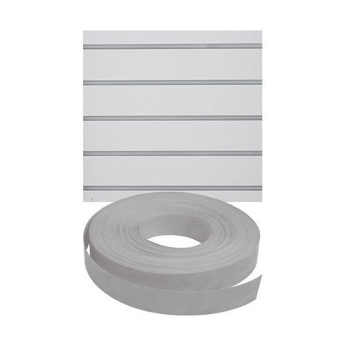 Gray Vinyl Slatwall Insert 130 Feet Long Roll