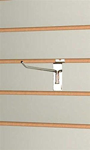 Peg Hook in Chrome 4 Inches Long for Slatwall - Pack of 25