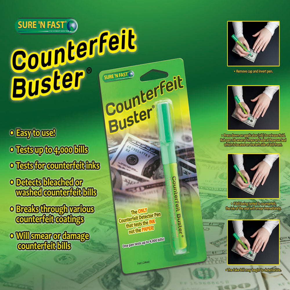 Currency Buster Pen Sure N Fast Counterfeit