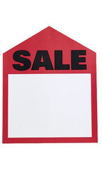 Sales Price Tags in Red 6 W x 7.5 H Inches - Pack of 50