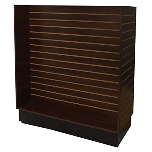 Slatwall H Unit in Chocolate Cherry 48 W x 24 D x 52.5 H Inches