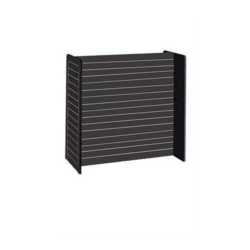 Slatwall Gondola Unit in Black 24 x 48 x 48 Inches