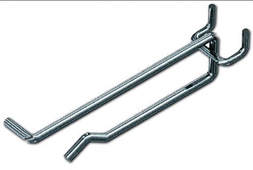 Pegboard Scanner Hooks in Chrome 4 Inches Long - Pack of 100