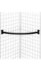 Quarter Circle Hangrails in Black for Gridwall - Lot of 5
