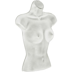 Plastic Female Busts in White 16 W x 5.5 D x 22.75 H Inches - Lot of 2