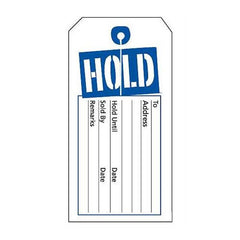 Slit Hold Price Tags in White 2 W x 4.75 H Inches - Case of 1000