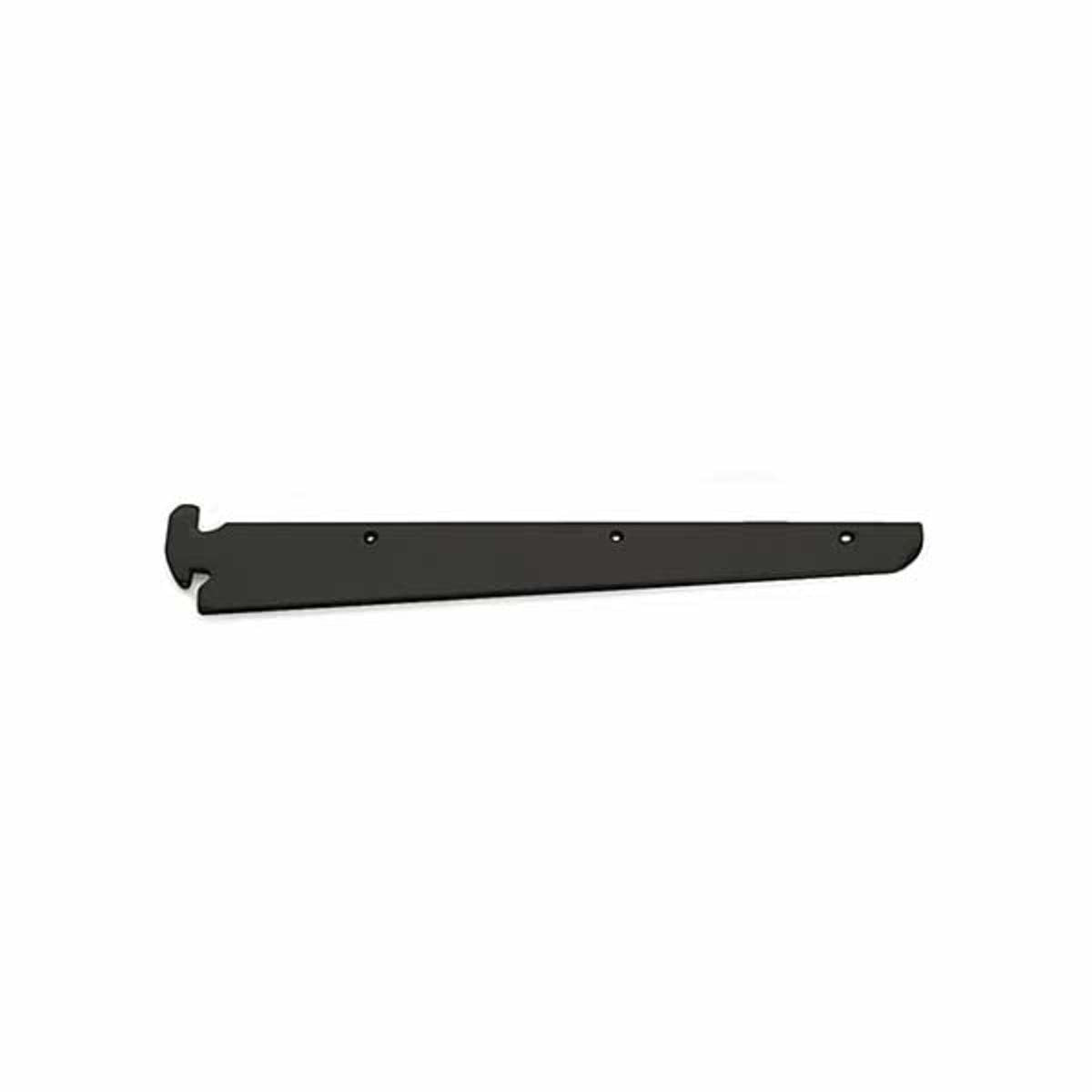 Heavy Duty Shelf Bracket in Black 12 Inches Long - Pack of 10