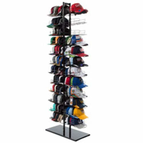 Double Sided 240 Hats Cap Display in Black 29 D x 73 H Inches