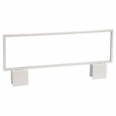 White Metal Sign Holder 22 x 7 Inches for Slatwall H Unit