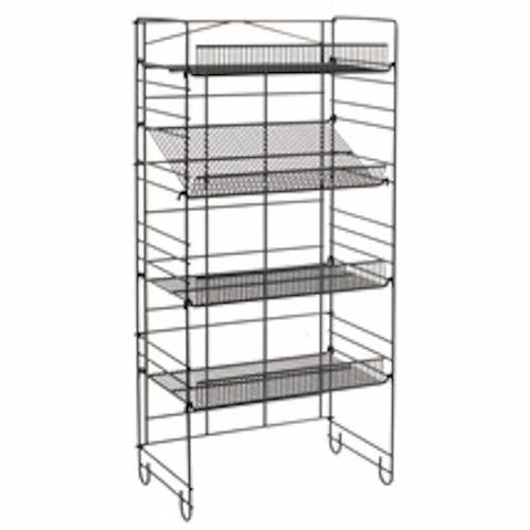 4 Shelf Adjustable Shelving Rack 24 W x 14 D x 53 H Inches