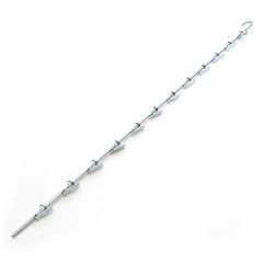 Impluse Clip Merchandiser Strip in Zinc 32 Inches Long with 12 Station