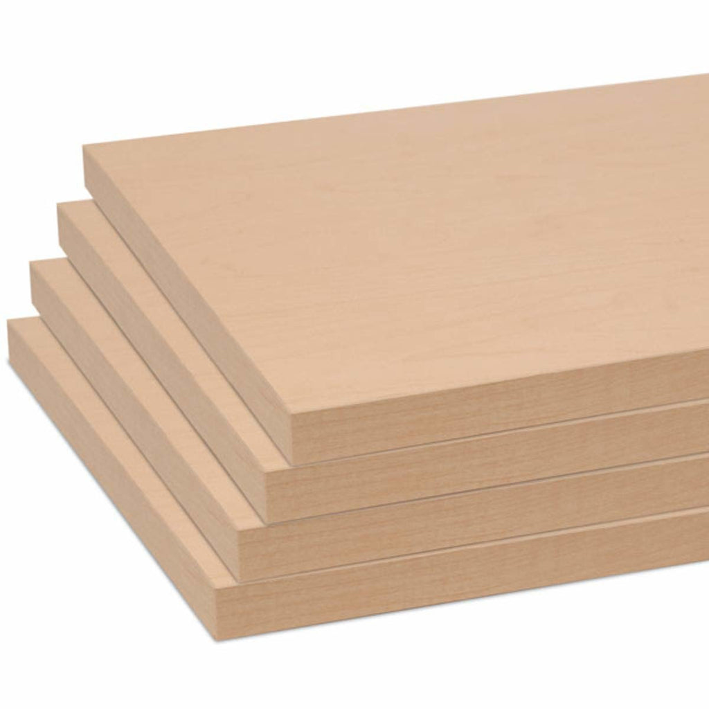 Slatwall Shelves in Maple 46.5 W x 10 D Inches - Pack of 4