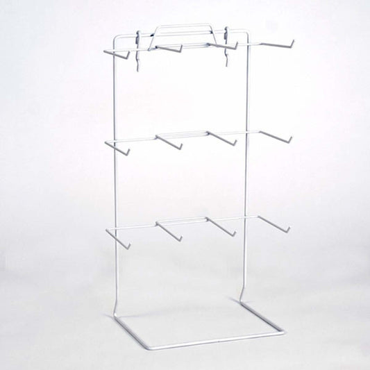 Countertop Rack in White 10 W x 6.5 D x 17.5 H Inches for SlatwallandPegboard