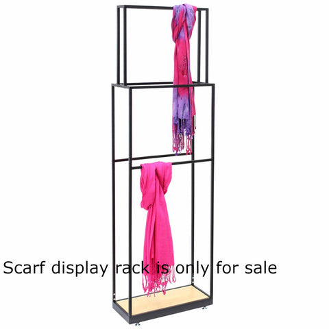 Euro Style Scarf Display Rack in Steel 18 W x 8 D x 60 H Inches