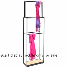 Euro Style Scarf Display Rack in Steel 18 W x 8 D x 60 H Inches