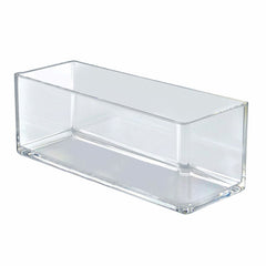 Clear Rectangular Bin Display 4 X 10 Inches - Count of 4