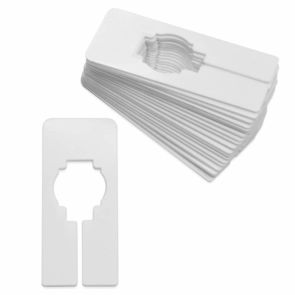 Plastic Rectangle Size Dividers in White 2 W x 5 H Inches - Pack of 50