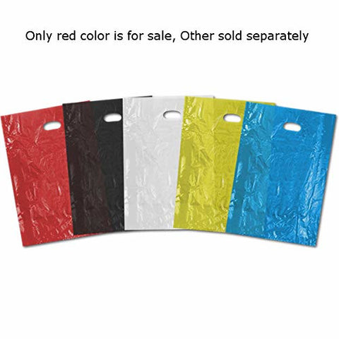 Plastic Large Merchandise Bags in Red 20 W x 30 H Inches - Box of 500