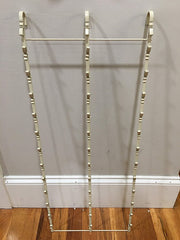 39 Clip Triple Strip Display Rack in Almond 30 H x 12 W x 1.5 D Inches