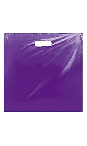 Low Density Merchandise Bags in Purple 20 x 20 x 5 Inches - Case of 500