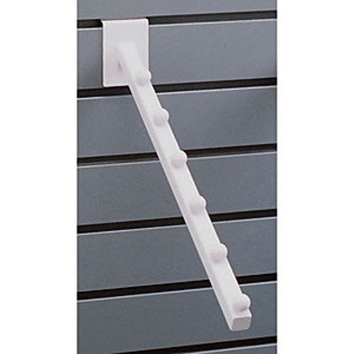 6 Ball Tubing Faceouts in White 16 Inches Long for Slatwall - Box of 10