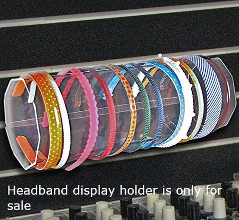 Acrylic Headband Holders Display 15.75 W x 5 D Inches with U Hooks - Count of 4