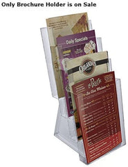 4 Tier Bifold Brochure Holders 6.25 W x 8.75 D x 15.25 H Inches - Lot of 2